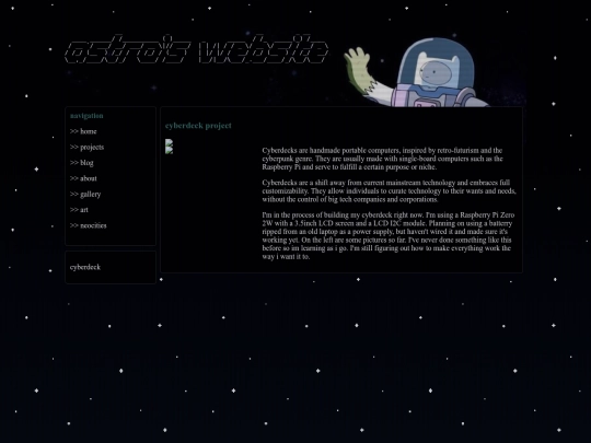 projects screenshot