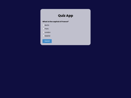 quiz screenshot