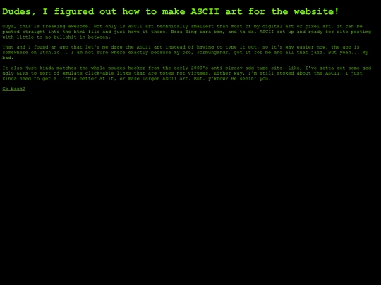Pages/Blog/ASCIIart screenshot