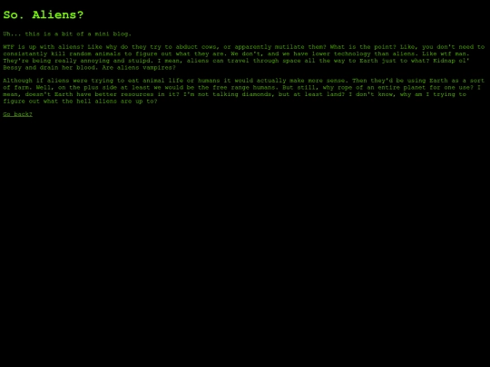 Pages/Blog/Aliens screenshot