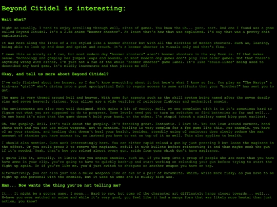 Pages/Blog/BeyondCitidel screenshot