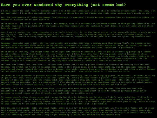 Pages/Blog/ConspiracyTheories/Companieshavemonitaryinsentivetomakeyoumisrable screenshot