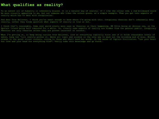 Pages/Blog/ConspiracyTheories/Reality screenshot