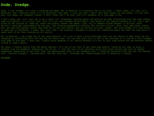 Pages/Blog/Dredge screenshot