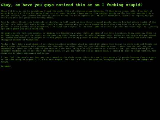 Pages/Blog/Tribalism screenshot