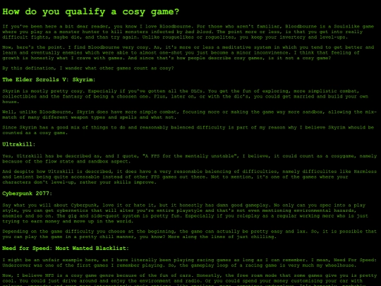 Pages/Blog/WhatisAcosygameanyhow screenshot