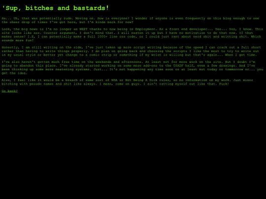 Pages/Blog/update screenshot