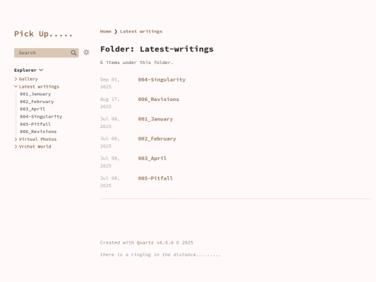 Latest-writings screenshot
