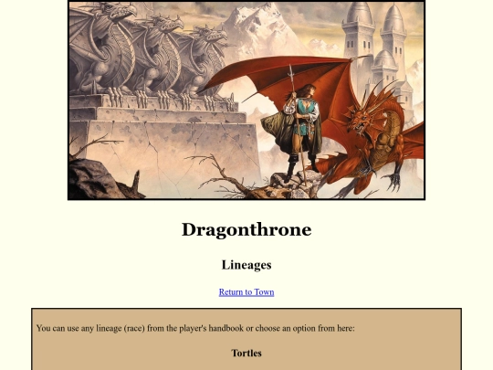 dragon.lineages screenshot