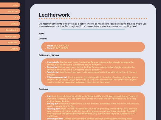 leatherwork screenshot