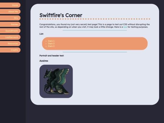 test screenshot