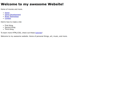 index screenshot