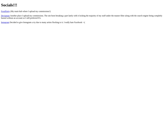 links screenshot