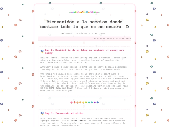 Mainblog screenshot
