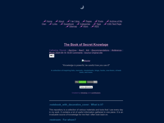 pages/AM3/the-book-of-secret-knowlage screenshot