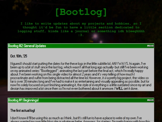 Bootlog screenshot