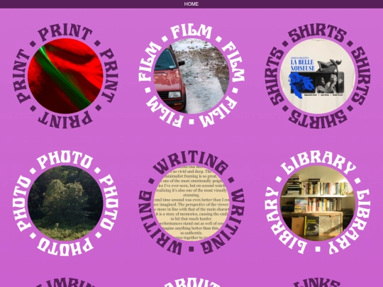menu screenshot
