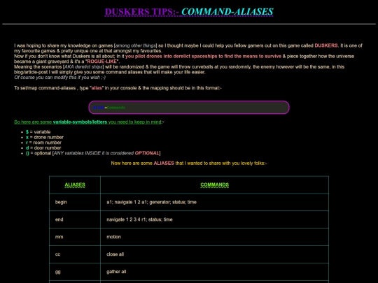 content/game_journalism/Duskers_Tips-ALIASES screenshot
