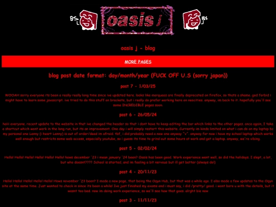 blog screenshot