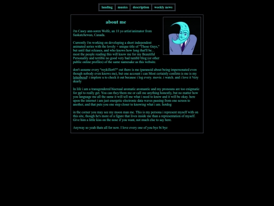 bio screenshot