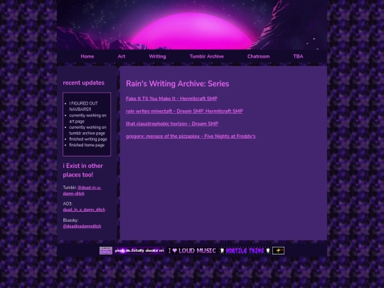 writing/series screenshot