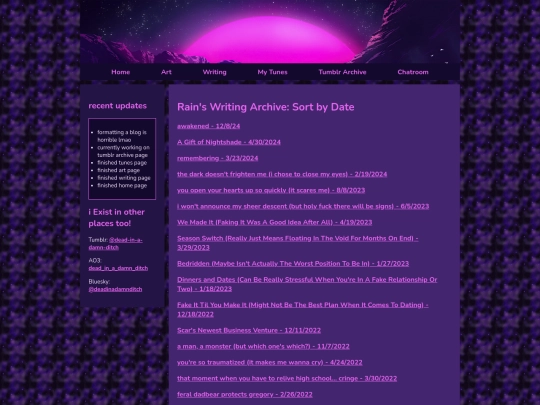 writing/sortbydate screenshot