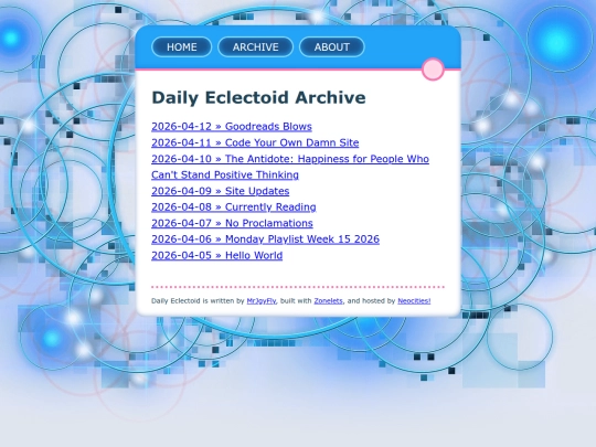 archive screenshot