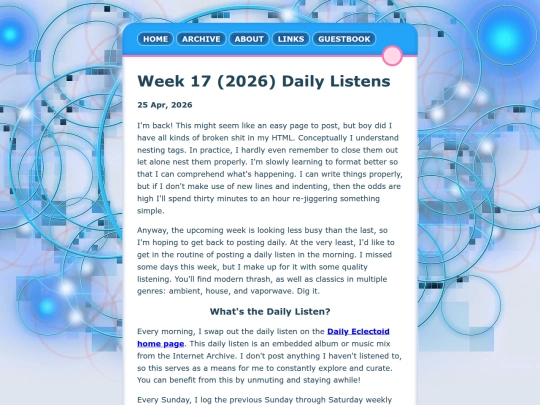 posts/2026-04-25-Week-17-2026-Daily-Listens screenshot