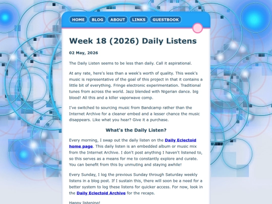posts/2026-05-02-Week-18-2026-Daily-Listens screenshot