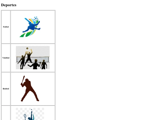 Actividad No.3 /Deportes screenshot