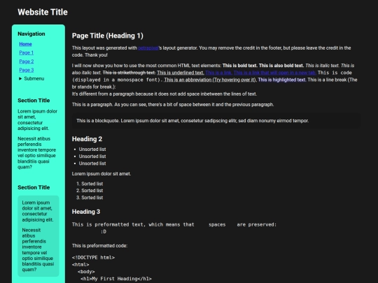 index screenshot