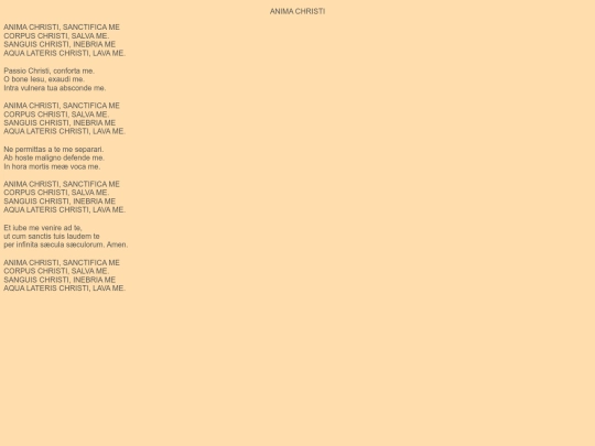 outros/anima-christi screenshot