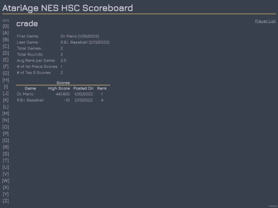 Players/crade screenshot
