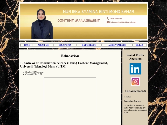 education screenshot