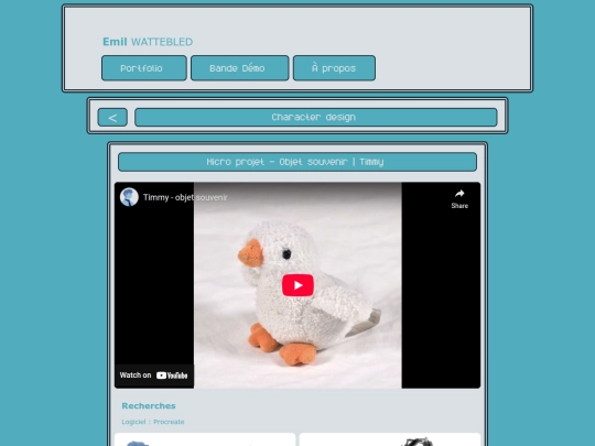 portfolio_chara screenshot