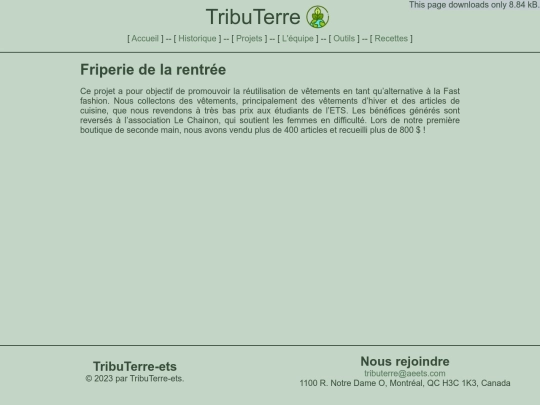 projects/friperie screenshot
