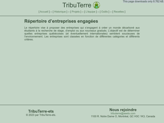 projects/repertoire_entreprise screenshot