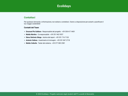 contattaci screenshot