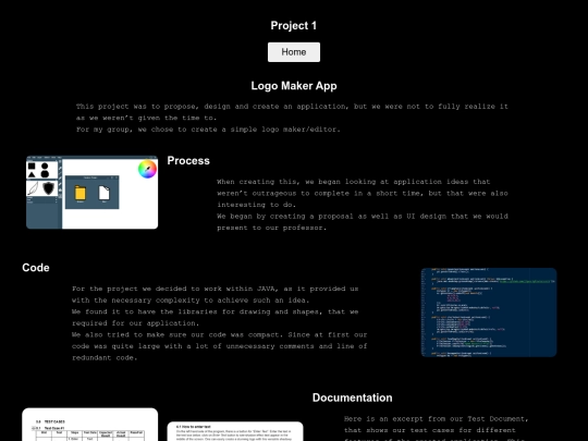 project1 screenshot