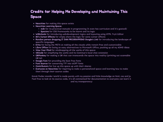 credits screenshot