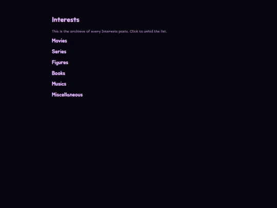 interests screenshot