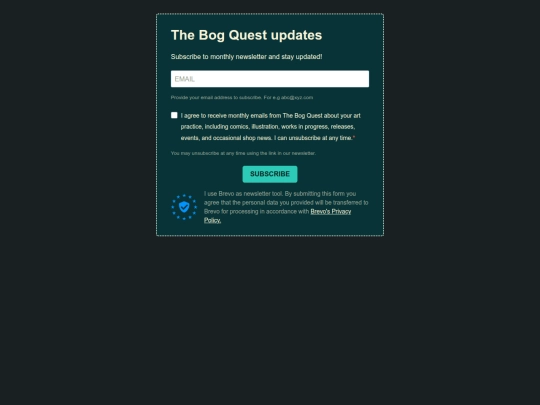 newsletter screenshot