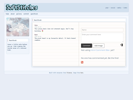 guestbook screenshot