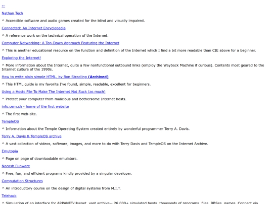 links/technology screenshot