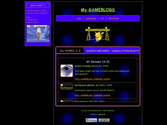 gameblogs screenshot
