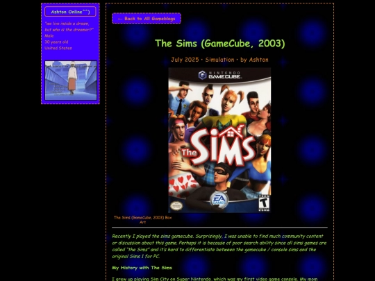 gameblogs/thesimsgamecube screenshot