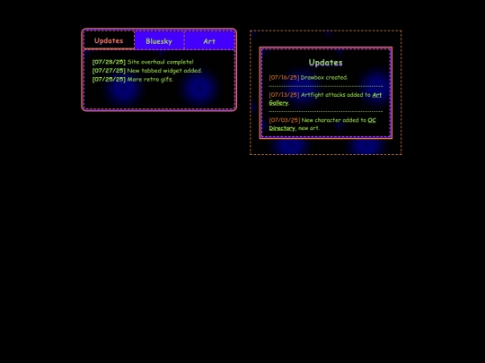 testingpage screenshot