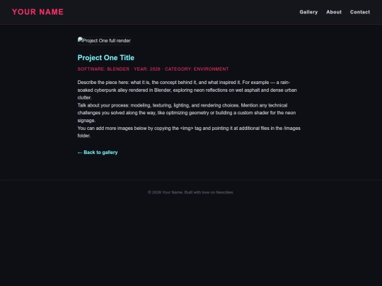 projects/project1 screenshot