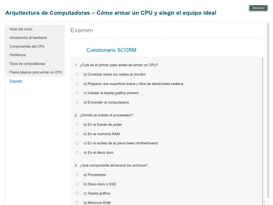 examen screenshot