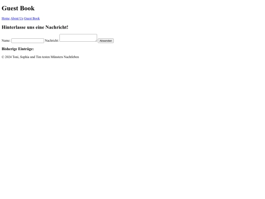 guestbook screenshot